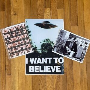 Lot of 3! X-Files Memorabilia - “I Want to Believe” Poster and Stills